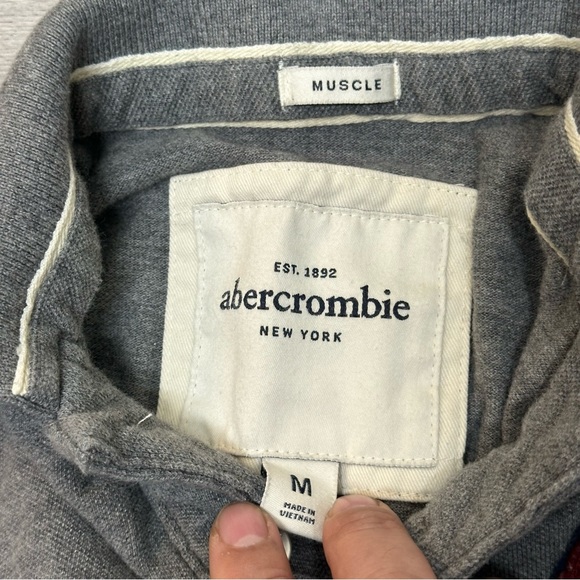 Abercrombie New York Kids Short Sleeve Polo Shirt Size M - Picture 3 of 6